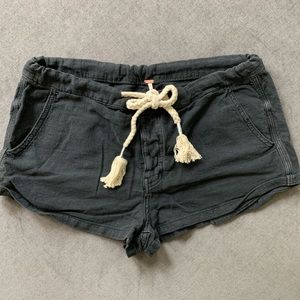 FREE PEOPLE Linen + Cotton Blend Short